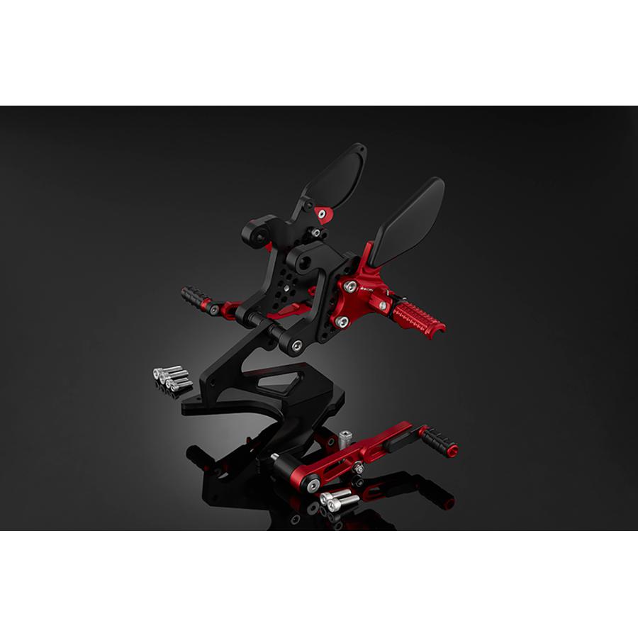 BIKERS (バイカーズ) バックステップ レッド CBR400R H0422-RED