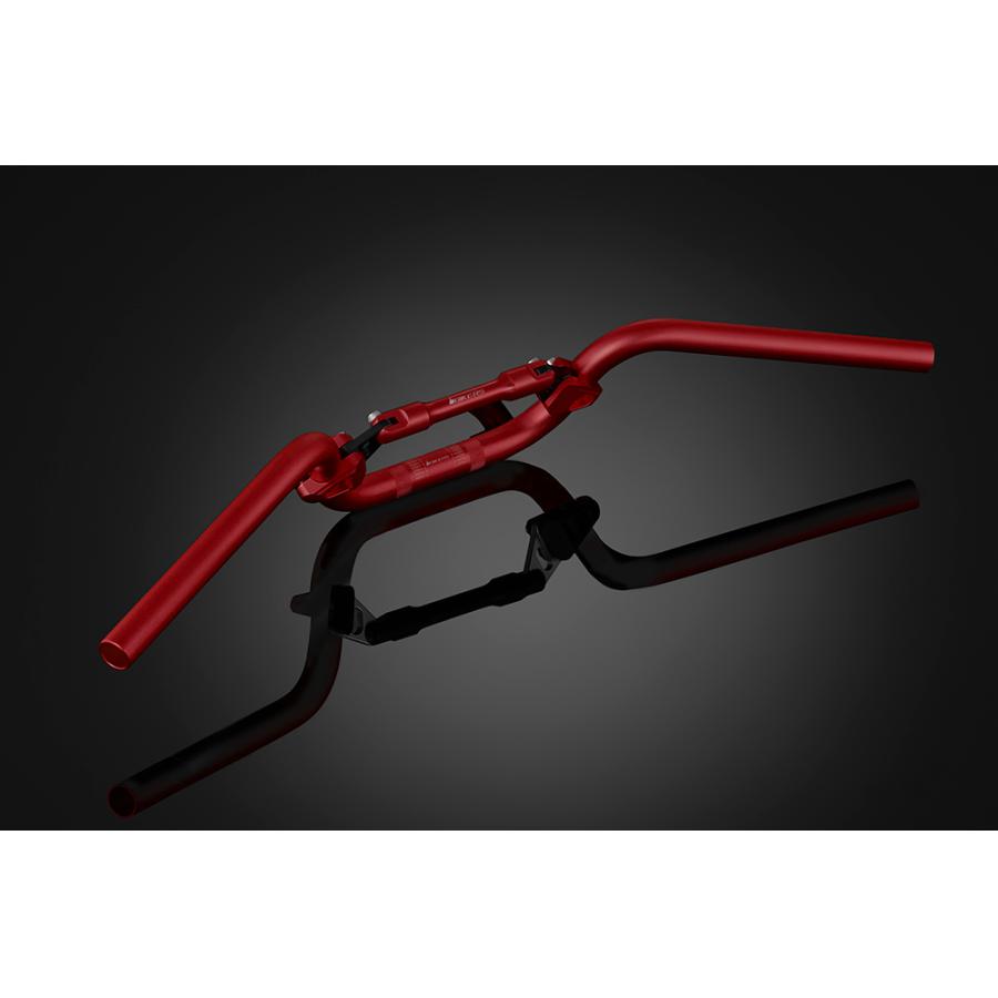 BIKERS (バイカーズ) アルミバーハンドル ブレース付 レッド PCX PCX150 PCX160 H0524-RED