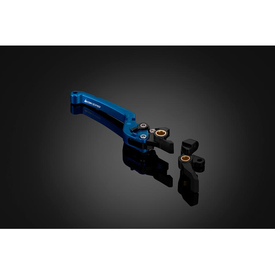 BIKERS (バイカーズ) 可倒式 アジャスタブル ブレーキレバー 右 ブルー トリシティ TRICITY125 TRICITY155 Y0103-BLU