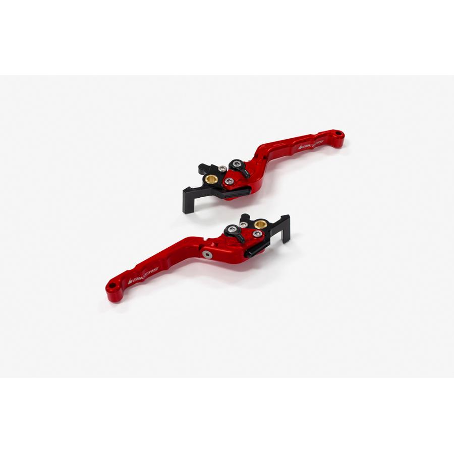 BIKERS (バイカーズ) レバーセット 可倒式 カーブタイプ レッド NMAX Y0553-RED