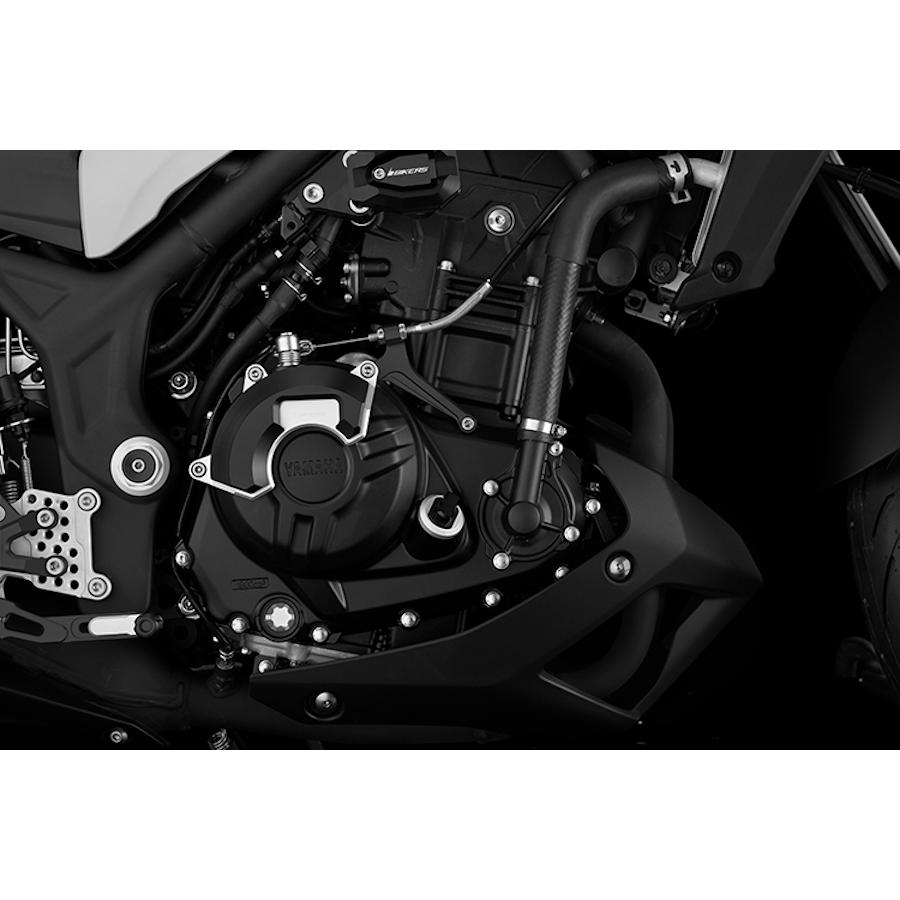 BIKERS (バイカーズ) エンジンガード 右側 シルバー YZF-R25/R3 MT-25/03 Y0183-SLV
