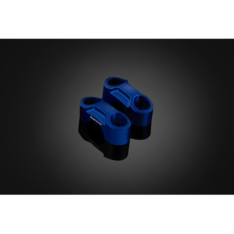 BIKERS (バイカーズ) 純正ハンドル用 クランプセット ブルー MT-25/03 Y0190-BLU