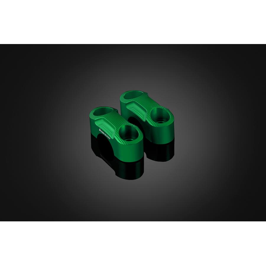 BIKERS (バイカーズ) 純正ハンドル用 クランプセット グリーン MT-25/03 Y0190-GRN