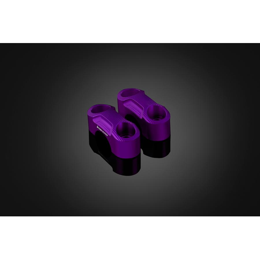 BIKERS (バイカーズ) 純正ハンドル用 クランプセット パープル MT-25/03 Y0190-PUR