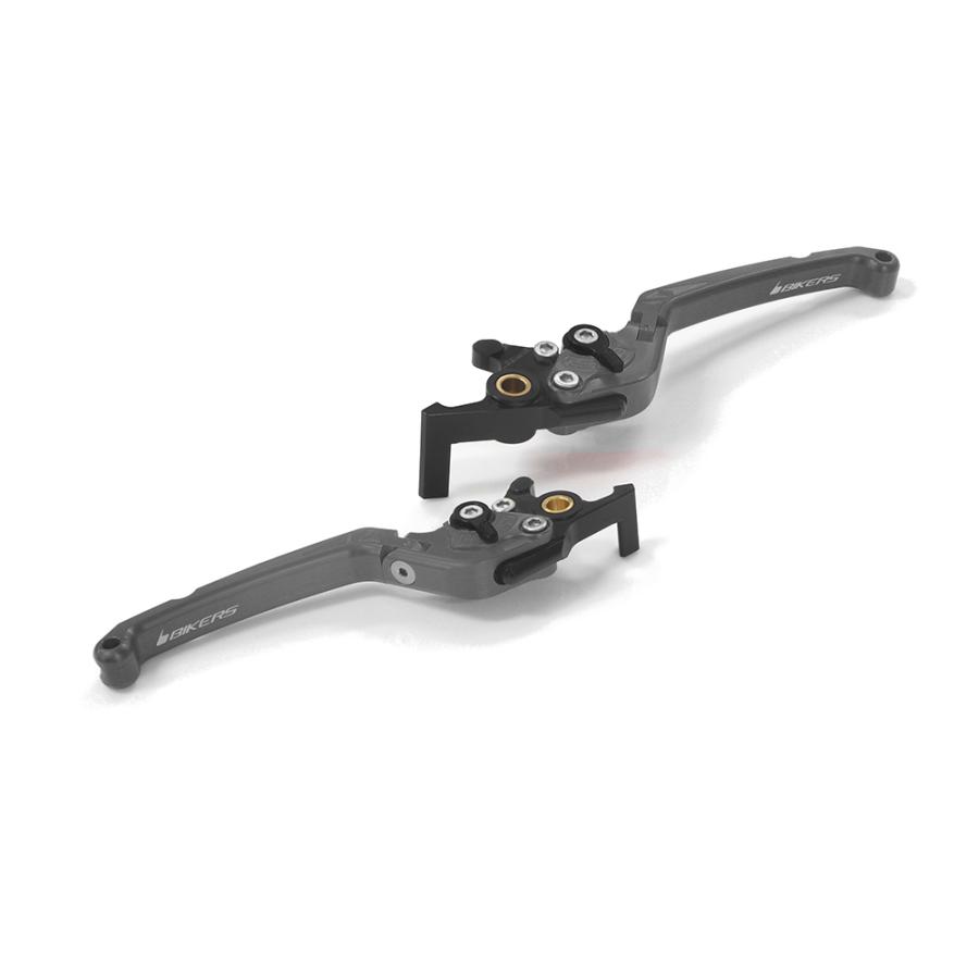 BIKERS (バイカーズ) レバーセット 可倒式 フラットタイプ グレー PCX PCX160 ADV160 H1010-GRY