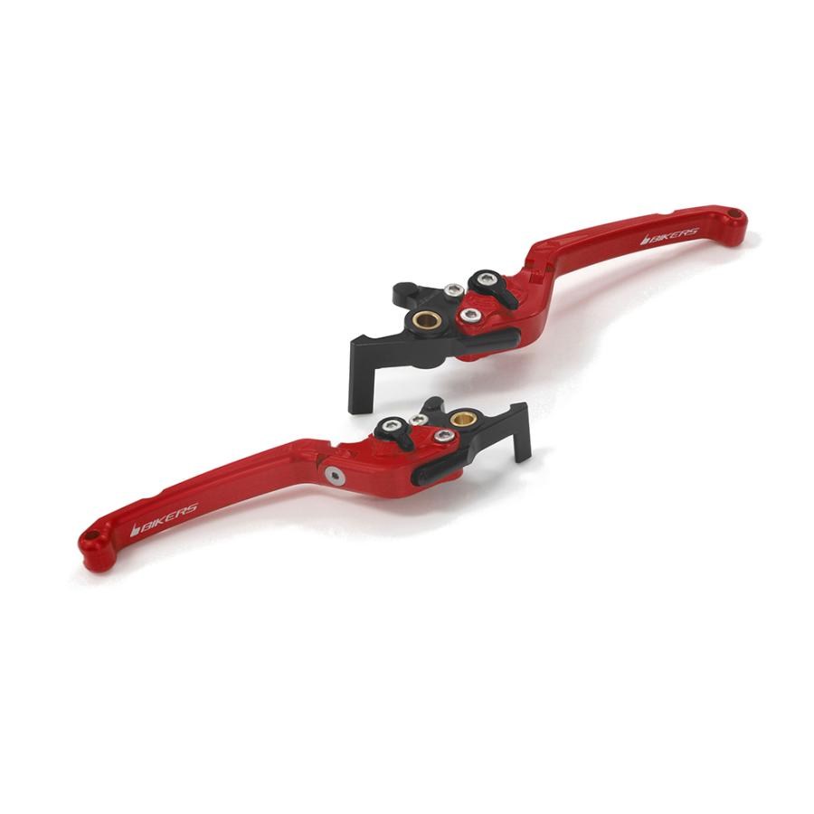 BIKERS (バイカーズ) レバーセット 可倒式 フラットタイプ レッド PCX PCX160 ADV160 H1010-RED