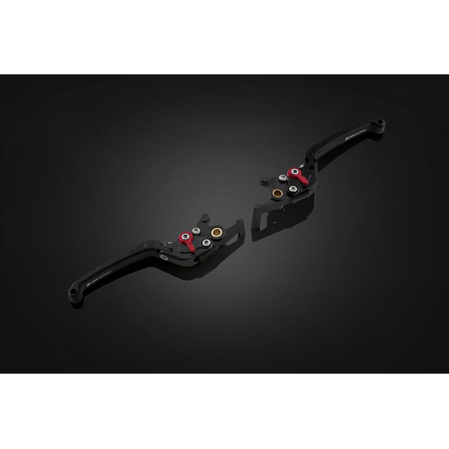 BIKERS (バイカーズ) レバーセット 可倒式 フラットタイプ ブラック FORZA H1020-BLK