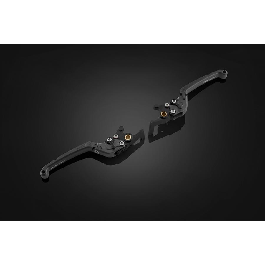 BIKERS (バイカーズ) レバーセット 可倒式 フラットタイプ グレー FORZA H1020-GRY