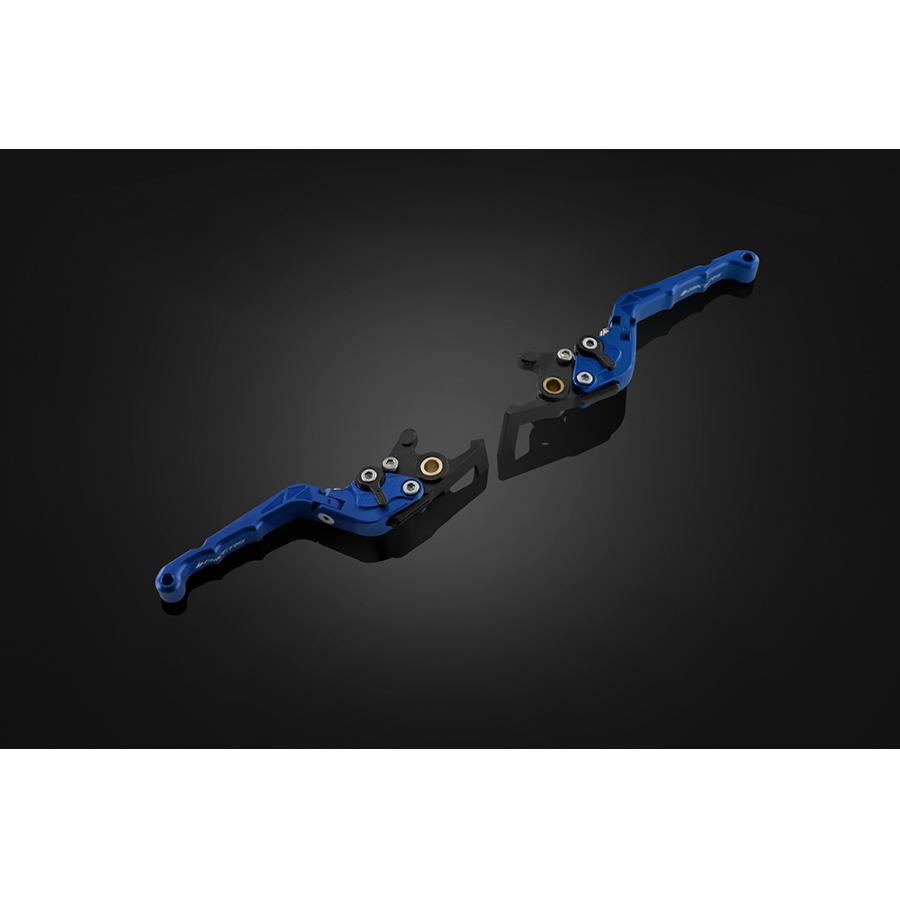 BIKERS (バイカーズ) レバーセット 可倒式 カーブタイプ ブルー FORZA H1022-BLU