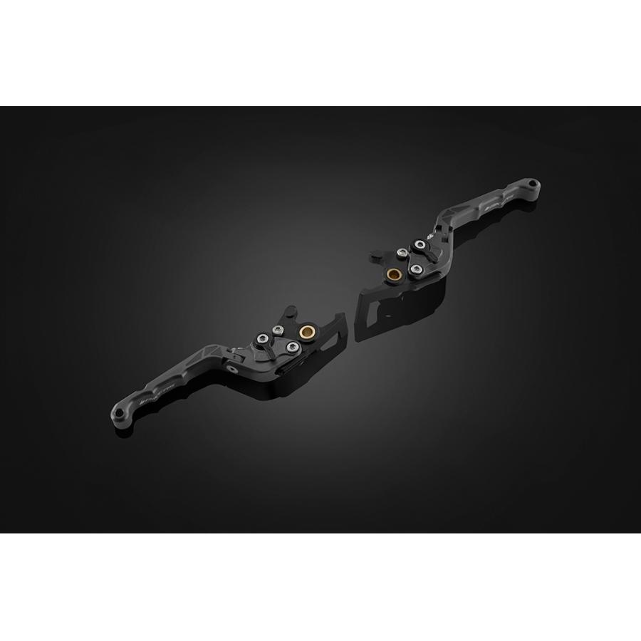 BIKERS (バイカーズ) レバーセット 可倒式 カーブタイプ グレー FORZA H1022-GRY