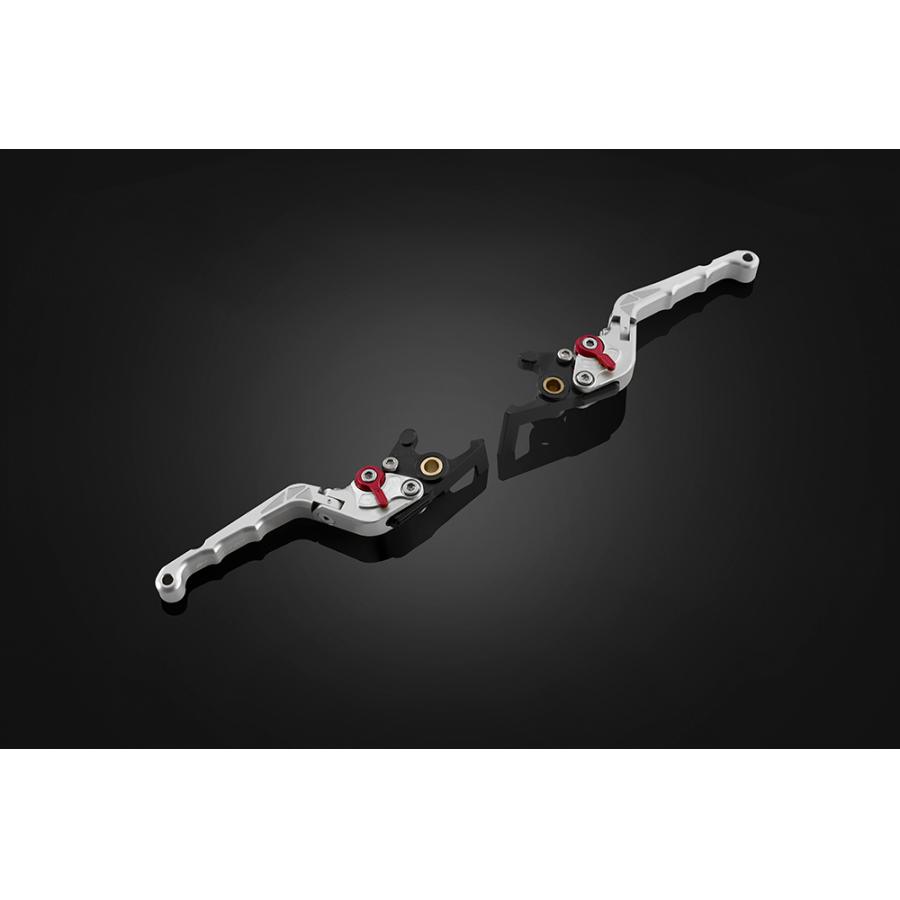 BIKERS (バイカーズ) レバーセット 可倒式 カーブタイプ シルバー FORZA H1022-SLV