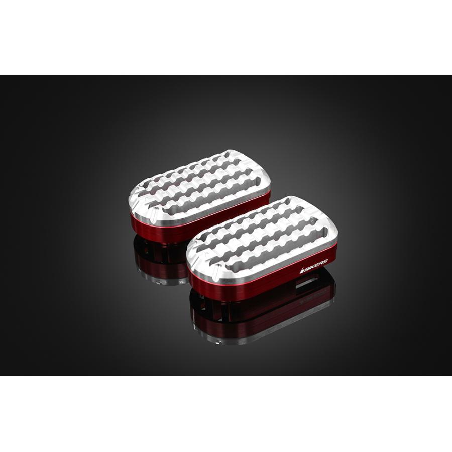 BIKERS (バイカーズ) フットレスト レッド/シルバー CT125 20-24 Rebel250 CL250 H0882-RED-SLV