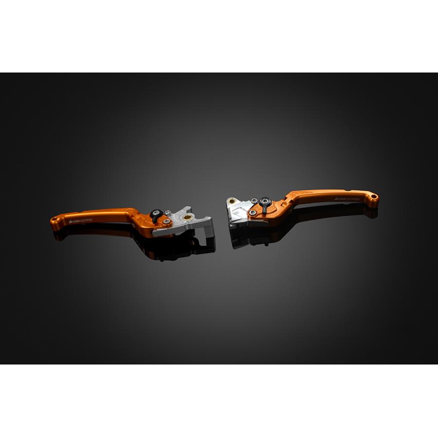 BIKERS (バイカーズ) レバーセット 可倒式 フラットタイプ オレンジゴールド PCX PCX150 H0977-OGD