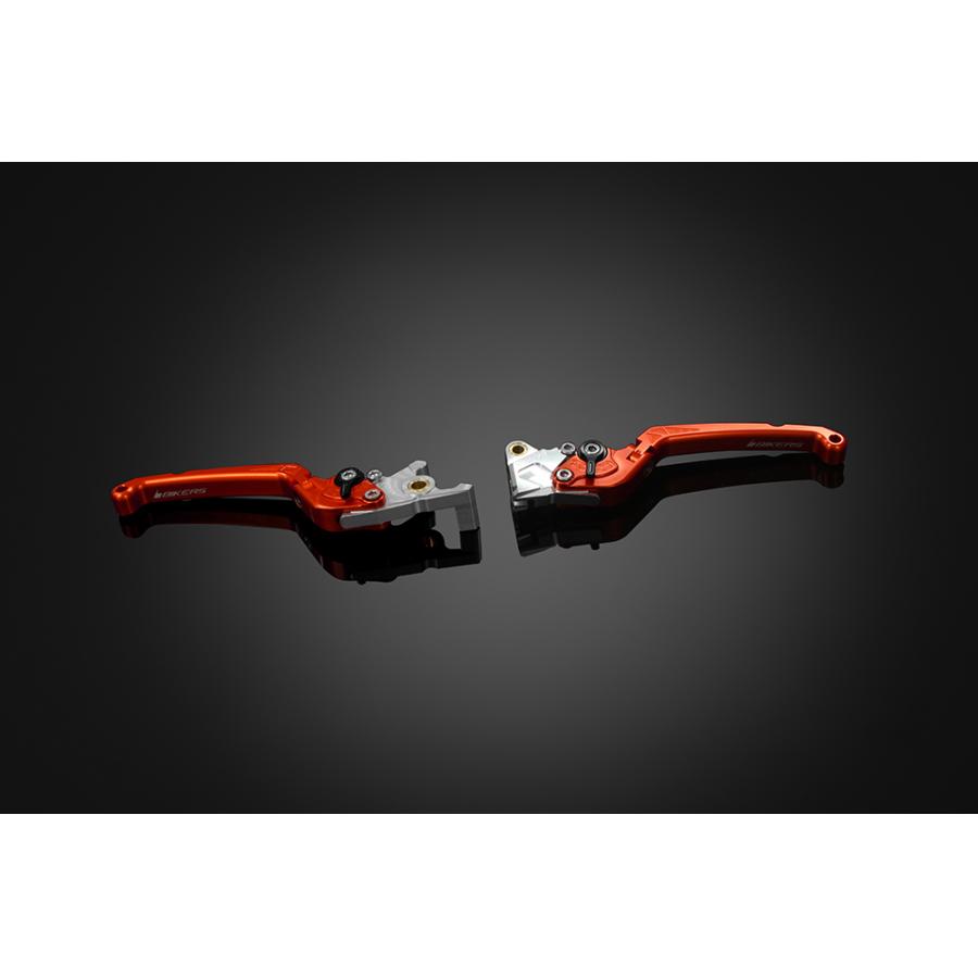 BIKERS (バイカーズ) レバーセット 可倒式 フラットタイプ オレンジ PCX PCX150 H0977-ORG