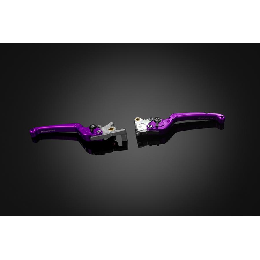 BIKERS (バイカーズ) レバーセット 可倒式 フラットタイプ パープル PCX PCX150 H0977-PUR