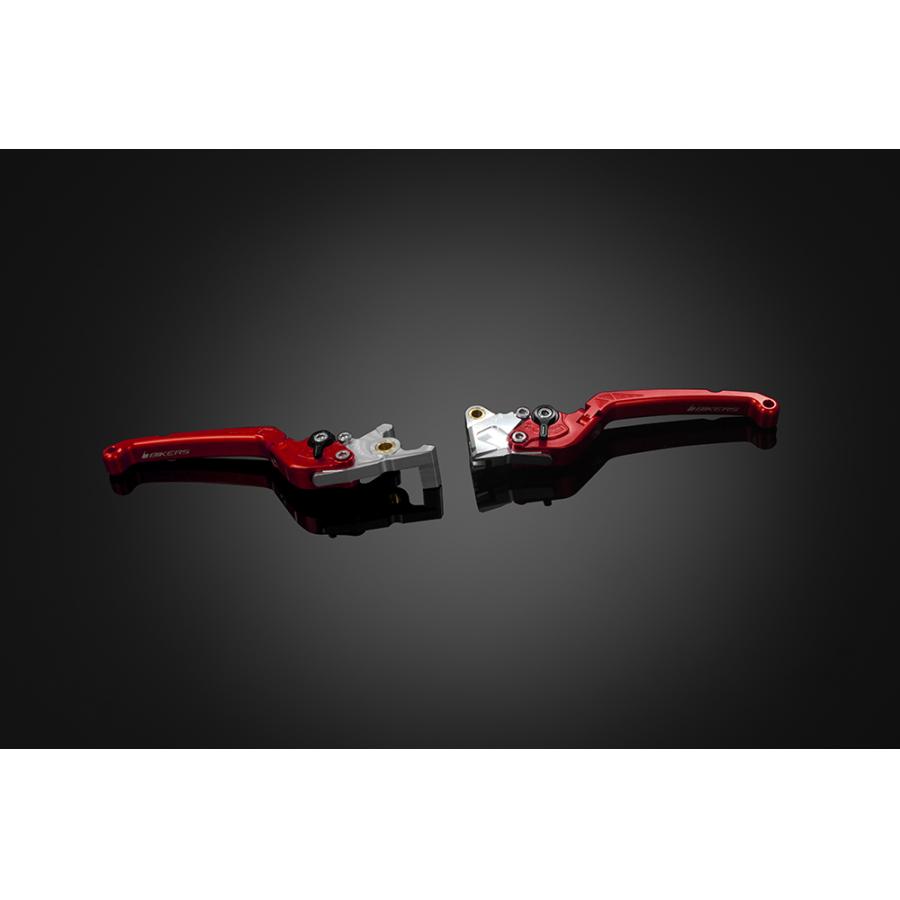 BIKERS (バイカーズ) レバーセット 可倒式 フラットタイプ レッド PCX PCX150 H0977-RED