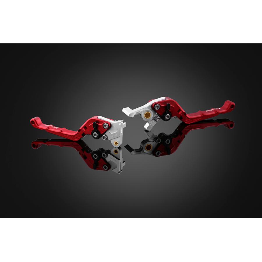 BIKERS (バイカーズ) レバーセット 可倒式 カーブタイプ レッド PCX PCX150 H1041-RED