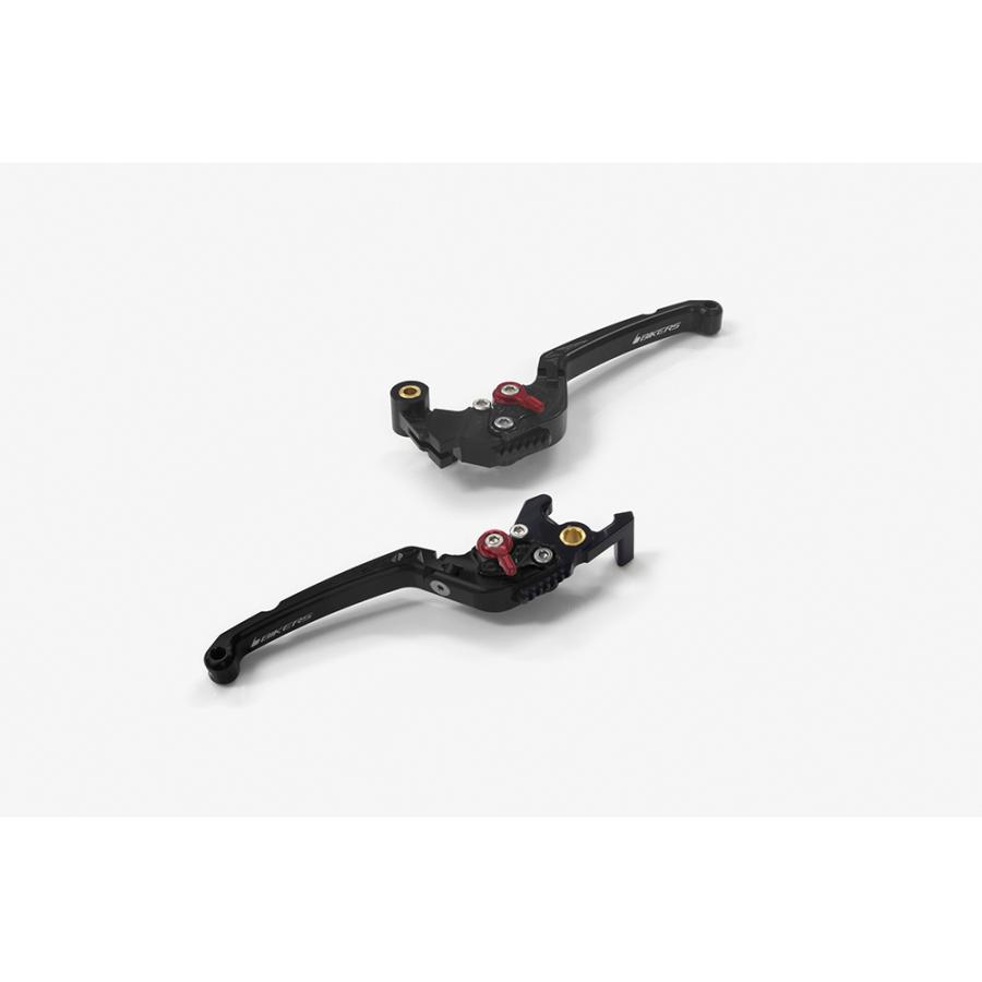 BIKERS (バイカーズ) レバーセット 可倒式 フラットタイプ ブラック YZF-R25/MT-25 Y0537-BLK