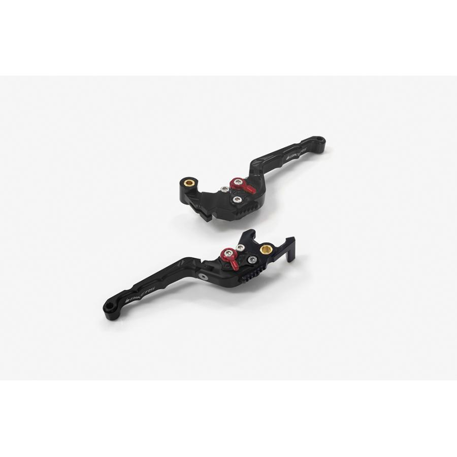 BIKERS (バイカーズ) レバーセット 可倒式 カーブタイプ ブラック YZF-R25/MT-25 Y0539-BLK