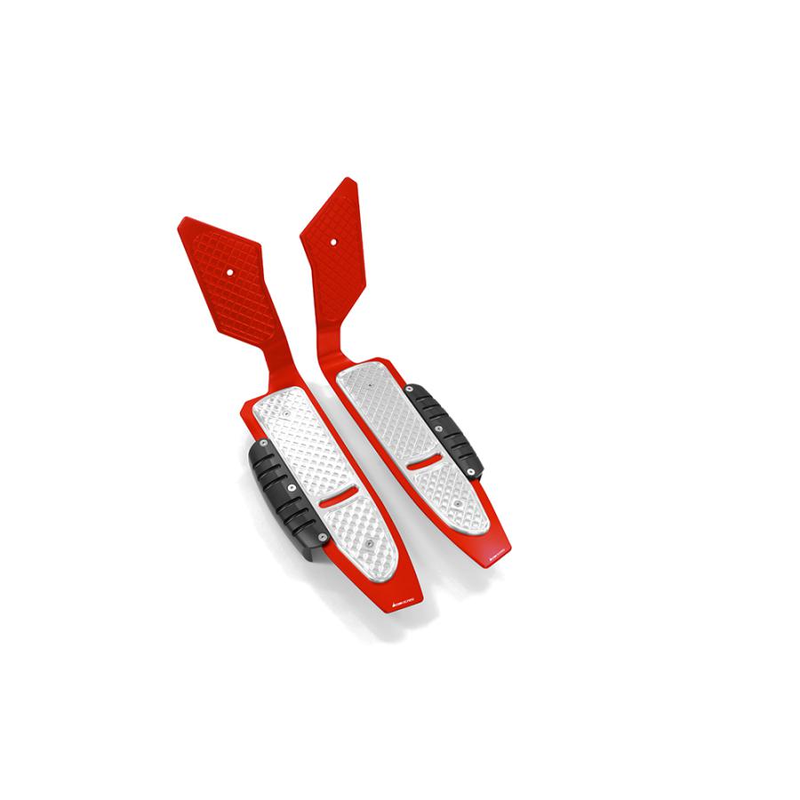 BIKERS (バイカーズ) フロアパネル フロアボード レッド/シルバー ADV150 H0718-RED-SLV