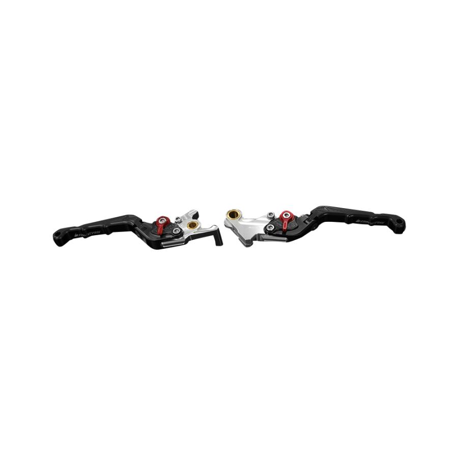 BIKERS (バイカーズ) 可倒式 アジャスタブル レバーセット ブラック グロム GROM モンキー125 MONKEY125 CB250R/CB125R H0989-BLK