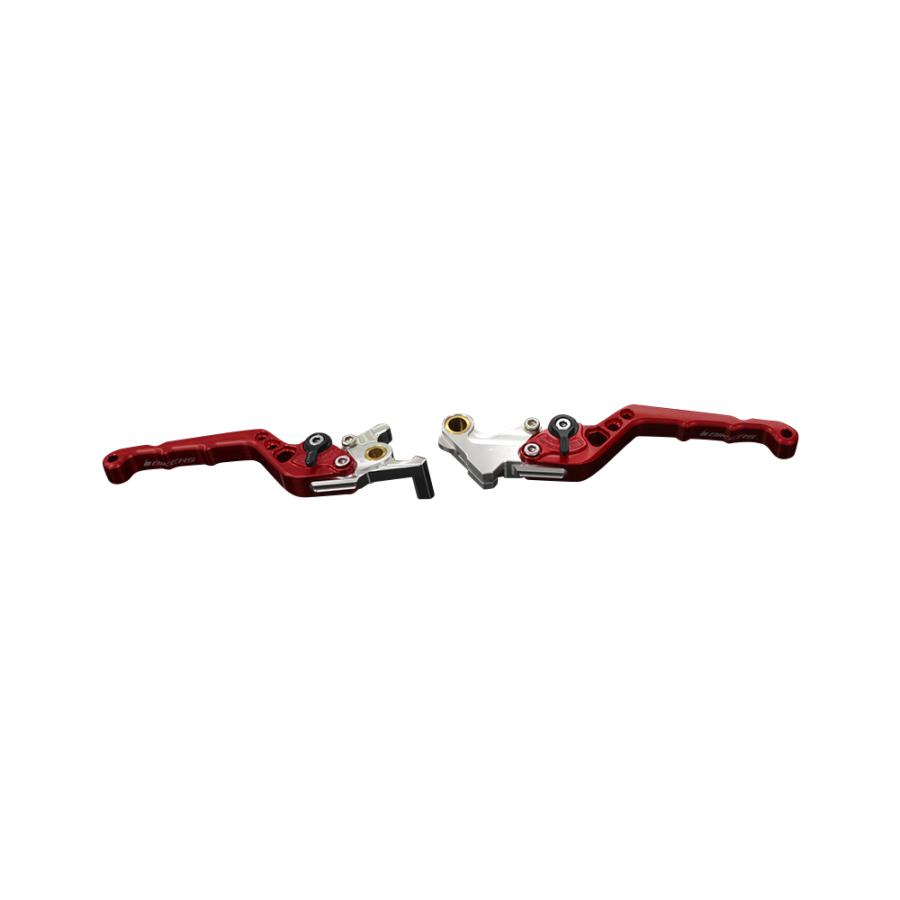 BIKERS (バイカーズ) アジャスタブル レバーセット レッド グロム GROM モンキー125 MONKEY125 CB250R/CB125R H0990-RED