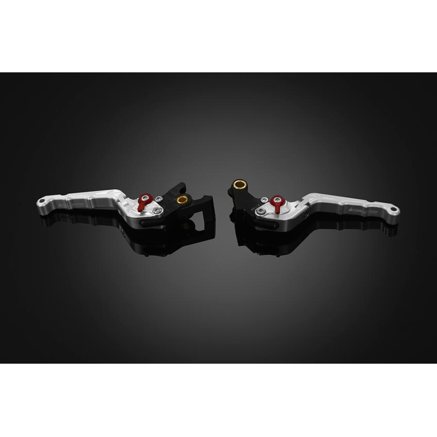 BIKERS(バイカーズ) ブレーキ クラッチ レバー レブル250 CBR400R アルミビレット 可倒式 6段階調整 カーブ シルバー BK-H0997-SLV