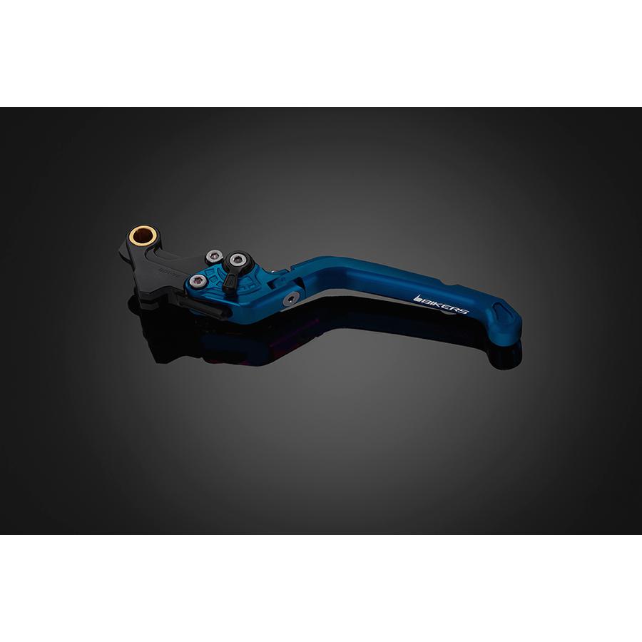 BIKERS (バイカーズ) 可倒式 アジャスタブル クラッチレバー ブルー グロム GROM CB250R CB125R モンキー125 MONKEY125 H0276-BLU
