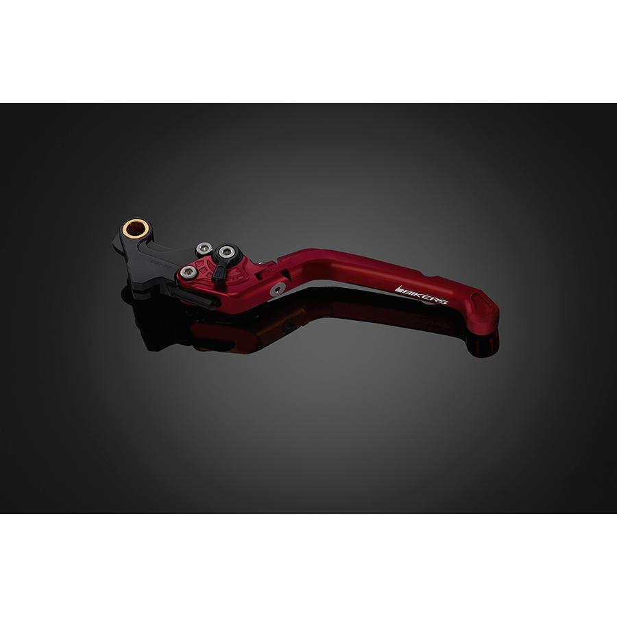 BIKERS (バイカーズ) 可倒式 アジャスタブル クラッチレバー レッド グロム GROM CB250R CB125R モンキー125 MONKEY125 H0276-RED