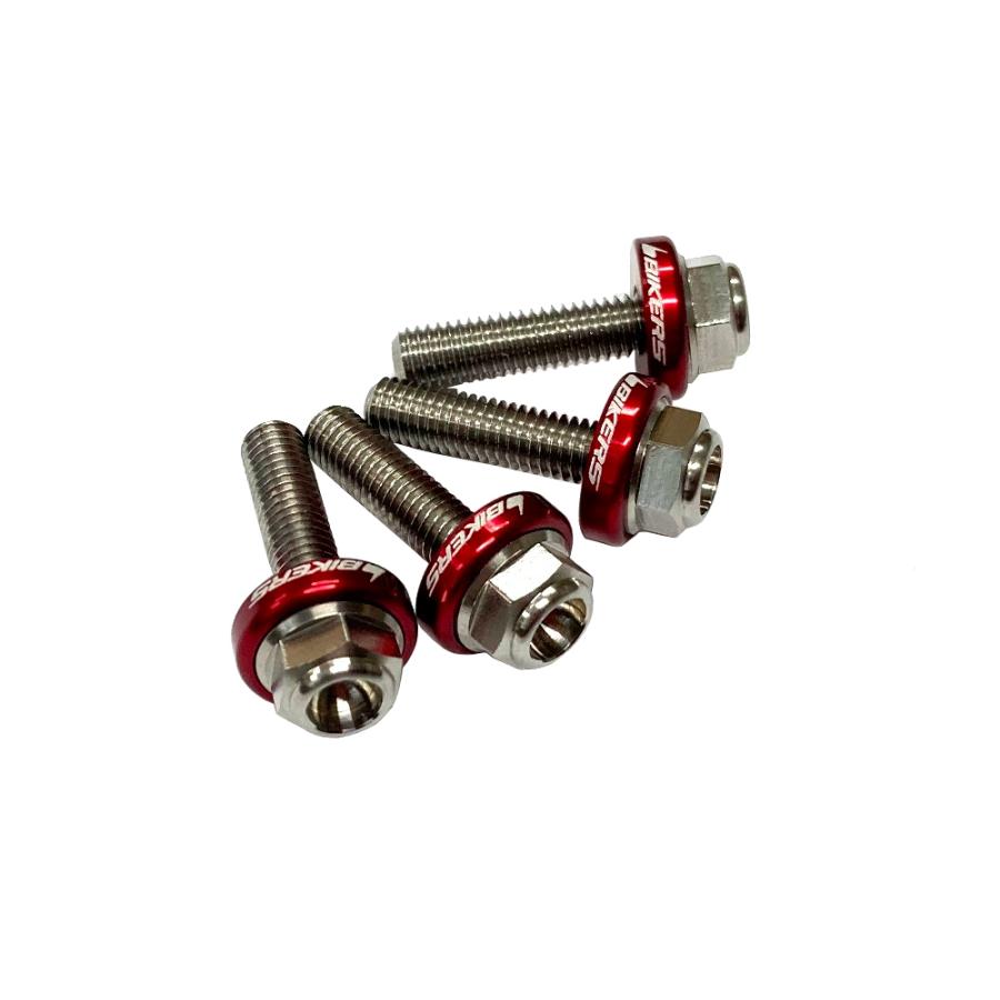 BIKERS(バイカーズ) スクリーン用 ボルト CBR400R ステンレス アルミ レッド BK-C0420-RED