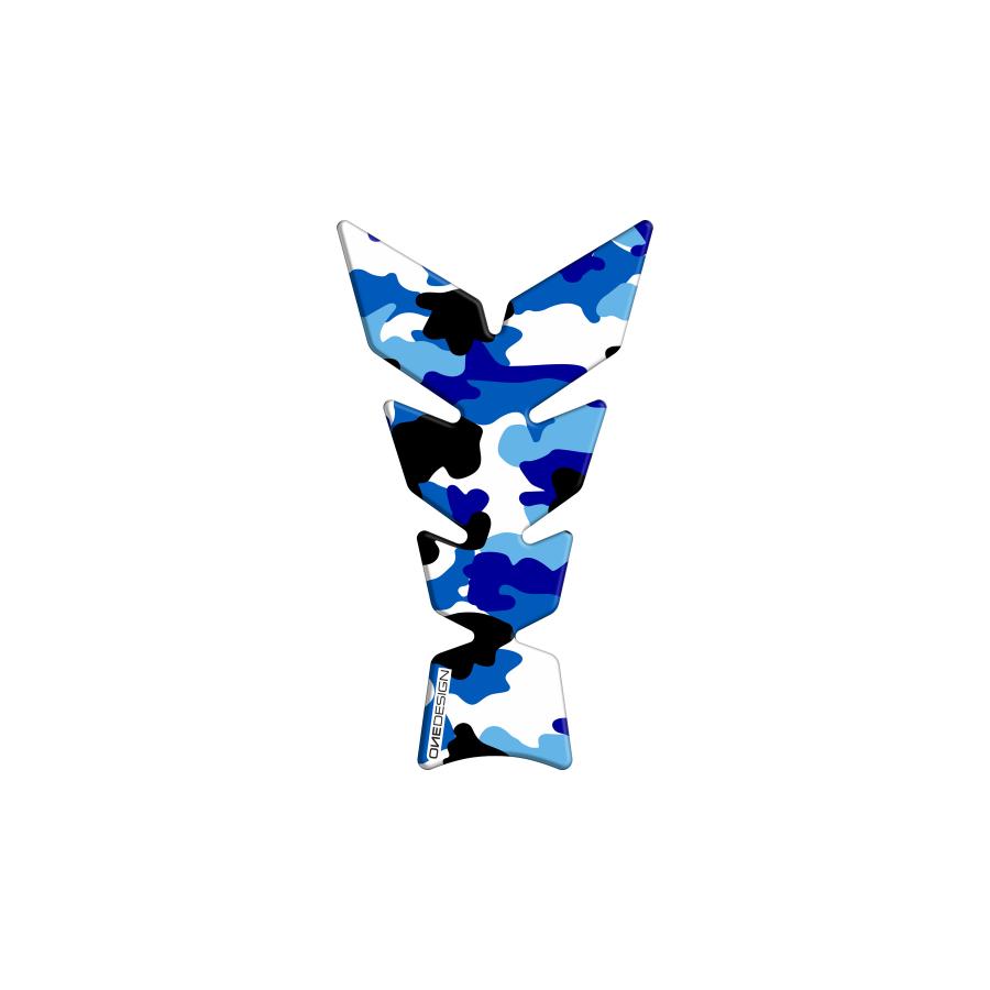 ワンデザイン タンクパッド ソフト カモ ブルー 214 ×123mm CGAN106P