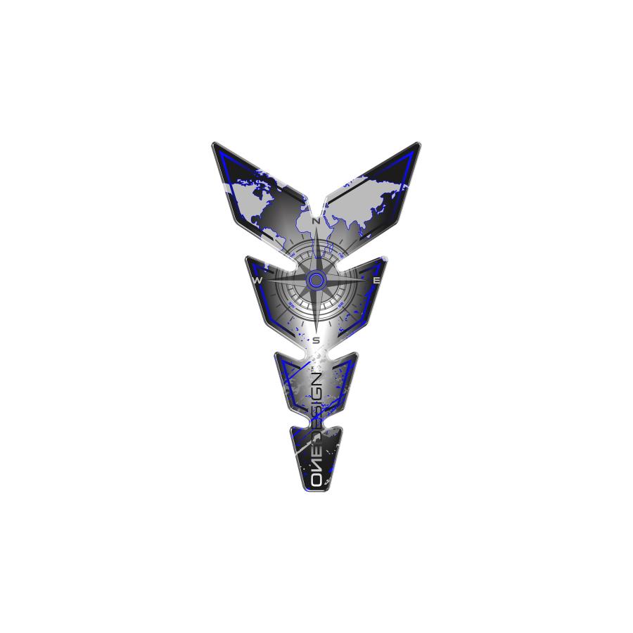 ワンデザイン タンクパッド ナロー カーディナル ブルー 223 ×134mm CGMOS110BP