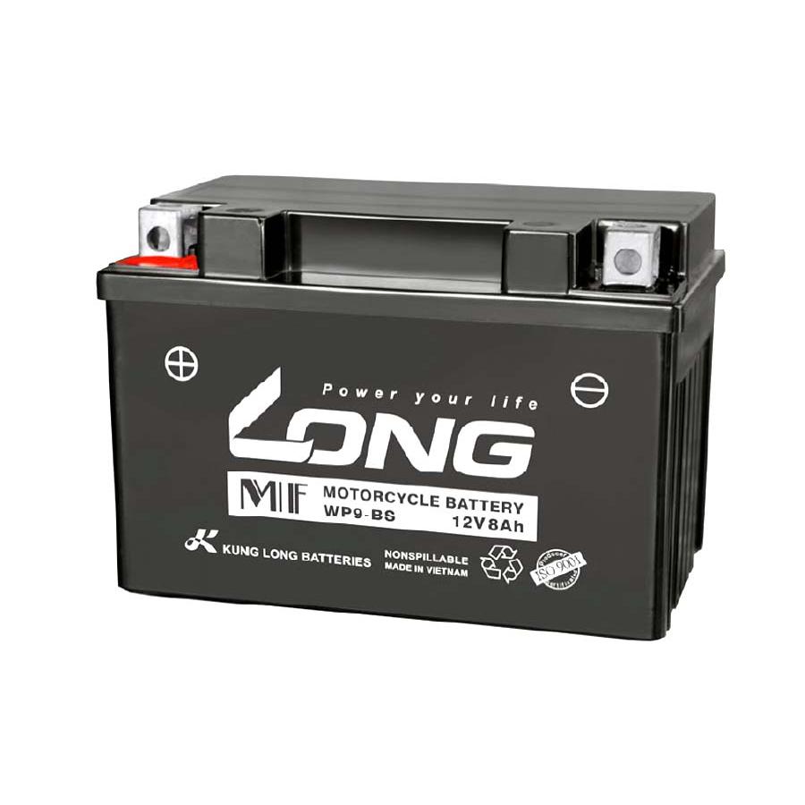 ロングバッテリー バッテリー 12V/8Ah 液注入済 互換 YTX9-BS 相当