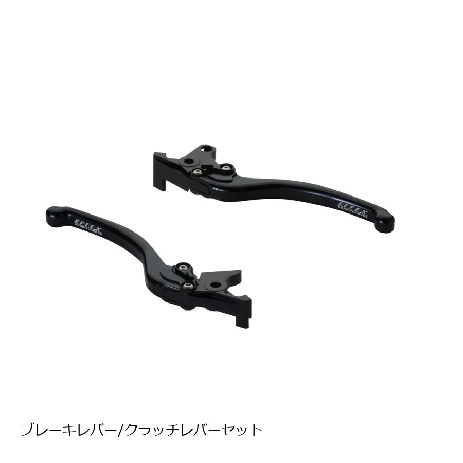 エフェックス スムースフィットレバー ブラック TRACER9 GT 21/MT-09 21-22