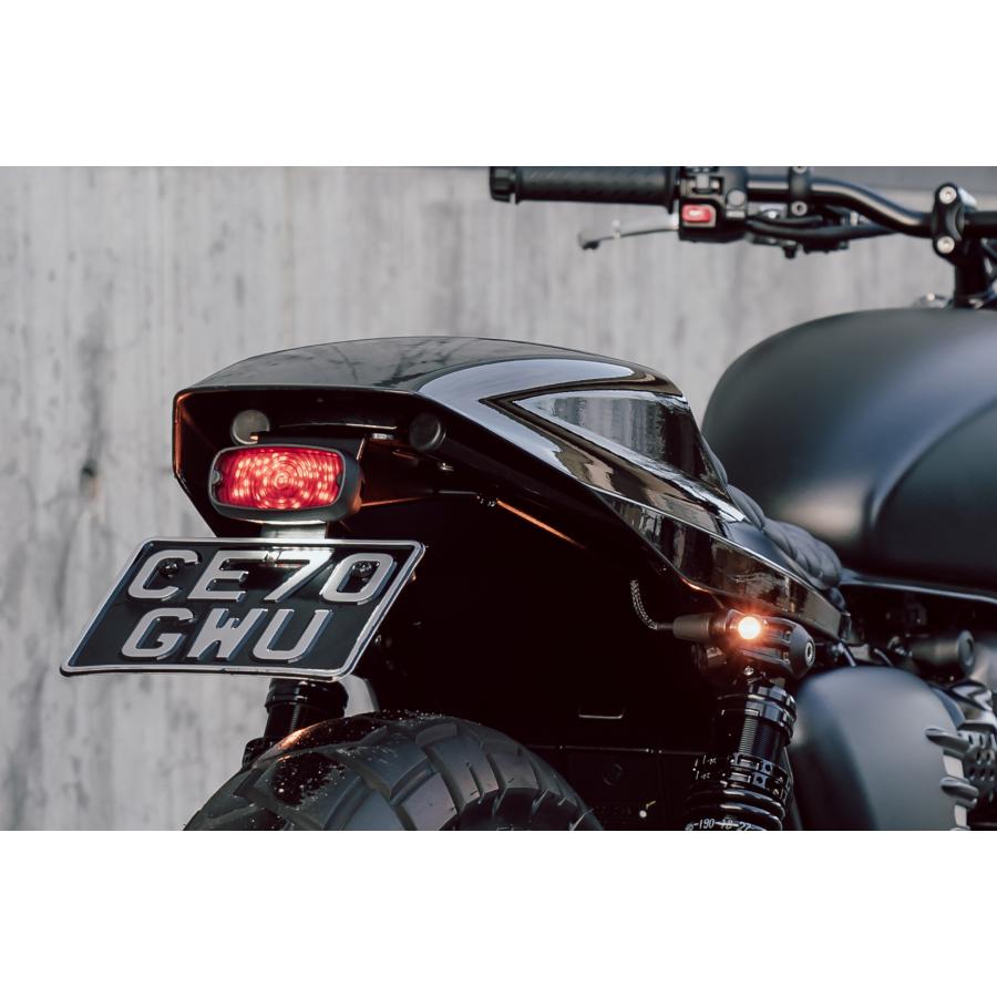 Motone(モートーン) フェンダーレスキット GORT LEDライト ブラック StreetTwin (16-23) StreetScrambler (17-23) T100/T120 (16-23) CBS004+MEL525+DDM012 3