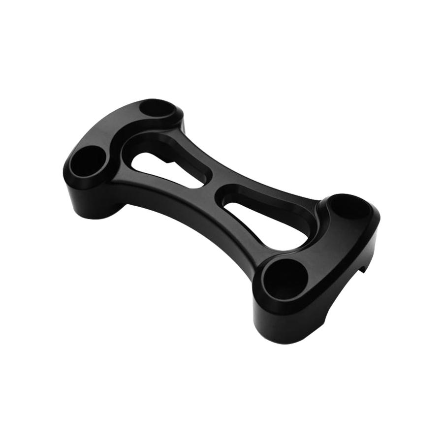 Motone(モートーン) ハンドルバークランプ 25.4mm アルミ 1ピース ブラック 空冷 ボンネビル T100 MTE085