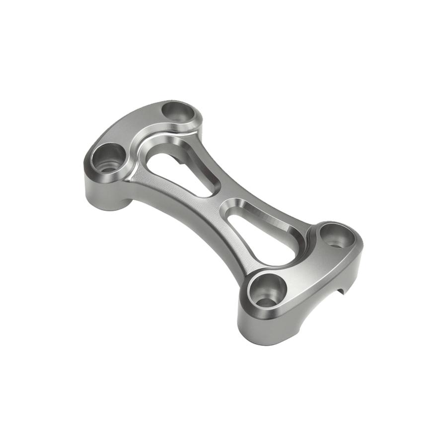 Motone(モートーン) ハンドルバークランプ 25.4mm アルミ 1ピース シルバー 空冷 ボンネビル T100 MTE086