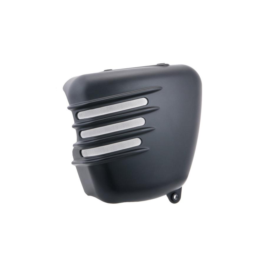 Motone(モートーン) サイドカバー リブ マットブラック 左側のみ 空冷 スクランブラー Scrambler MTE133