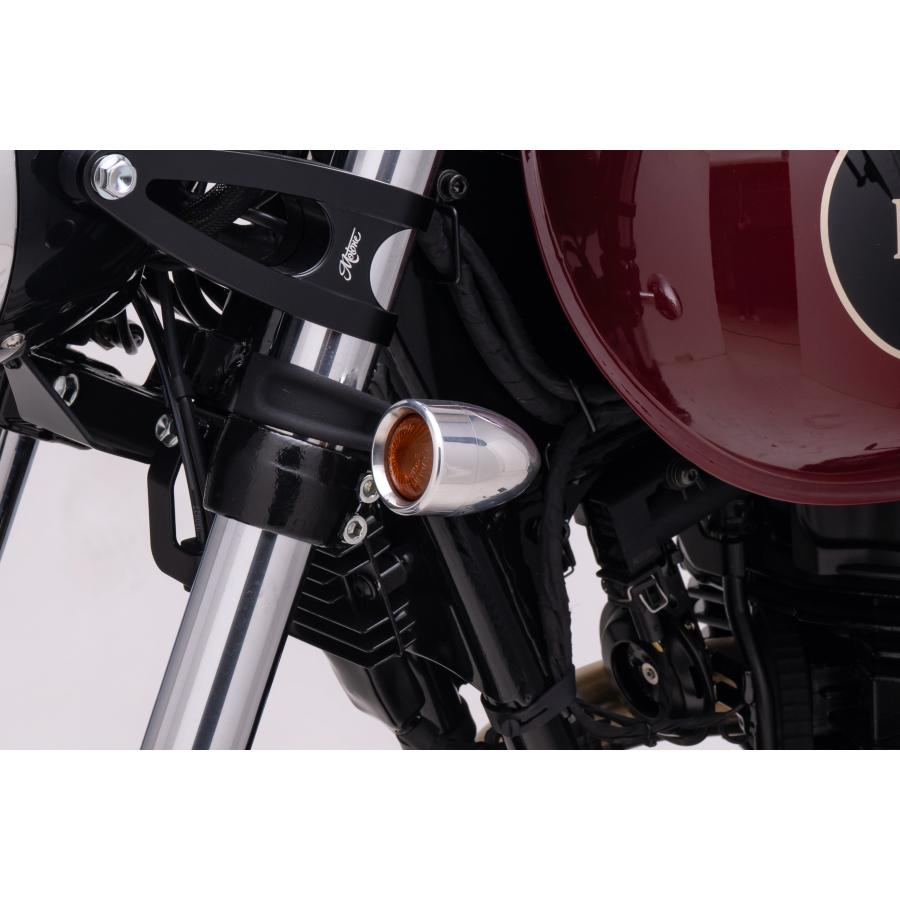 Motone(モートーン) ウインカー アルミビレット 2個 ポリッシュ M10 汎用 XNM002W 2