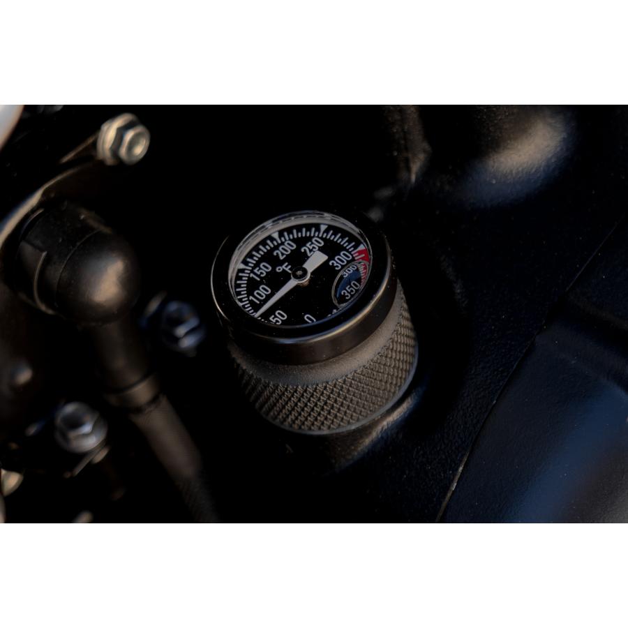 モートーン 油温計 オイルフィラーキャップ ＆deg;F 空冷 T100 Scrambler Thruxton AC-MMU621-F