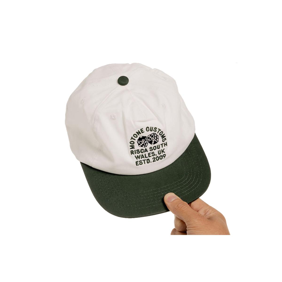 モートーン キャップ LUCKY8 ホワイト/グリーン SMK030-R