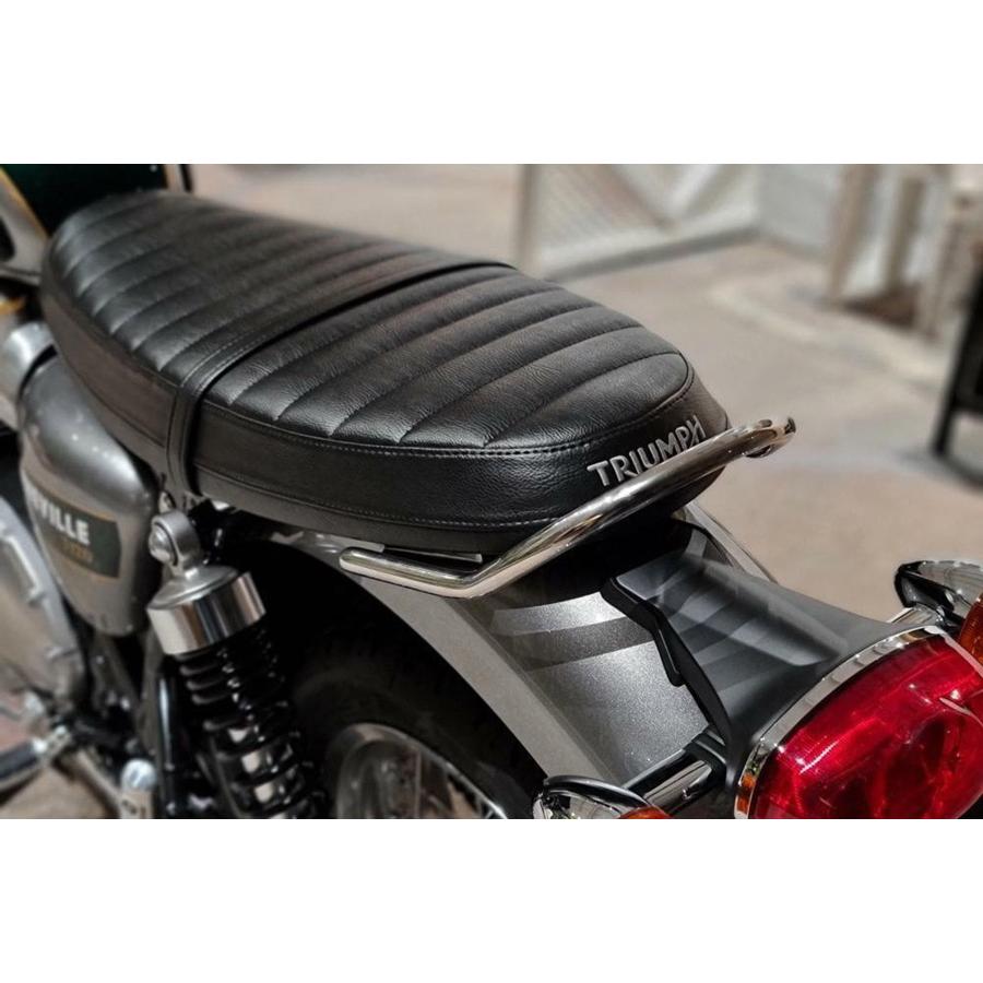 Motone(モートーン) グラブバー LOVE HANDLE ステンレス ポリッシュ T100/T120 SpeedTwin900 スクランブラー Scrambler900 MCB022 3