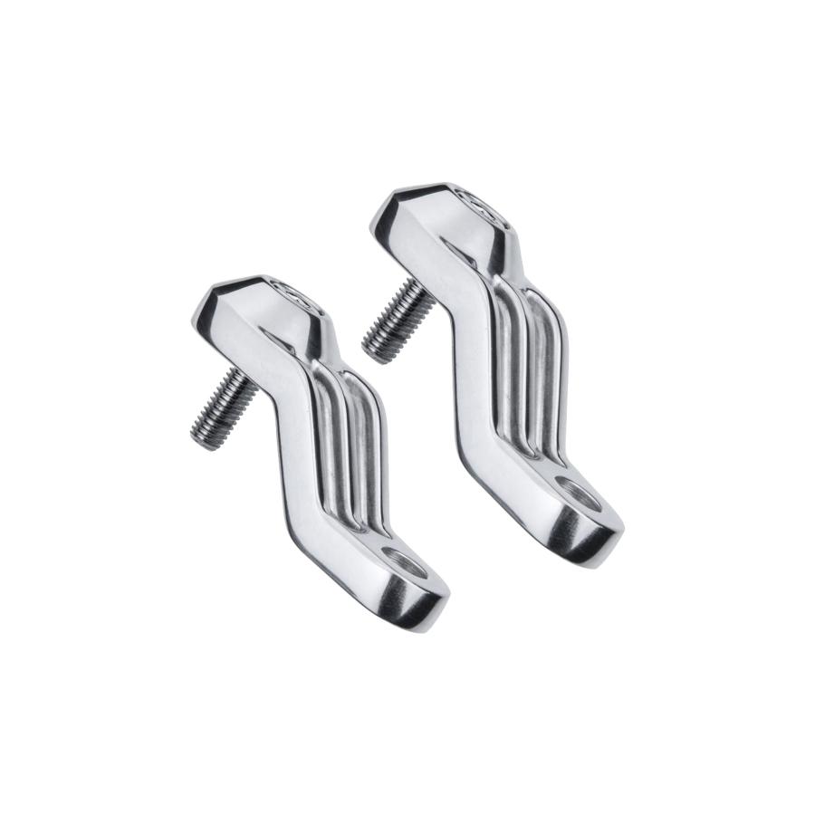 Motone(モートーン) リアウインカーステー TRILINE リアショックマウント M8/M10用 ポリッシュ T100/T120 SpeedTwin900 スクランブラー Scrambler900 MMU007