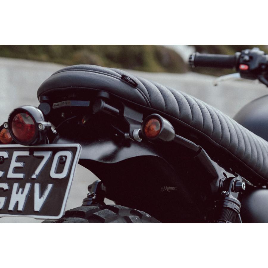 Motone(モートーン) リアウインカーステー シート下マウント M8/M10/純正用 ブラック T100/T120 SpeedTwin900 スクランブラー Scrambler900 MMU521 3