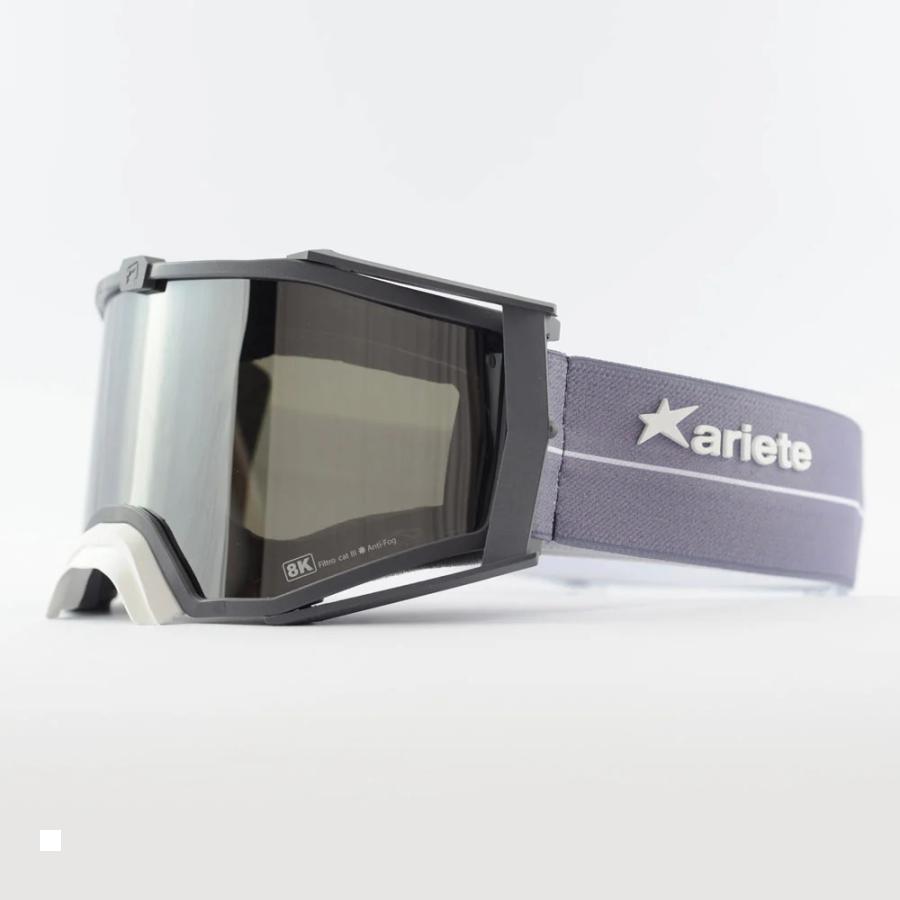 ariete (アリート) 8K TOP ゴーグル フレーム：グレー/レンズ：スモークミラー/ストラップ：グレー 149..