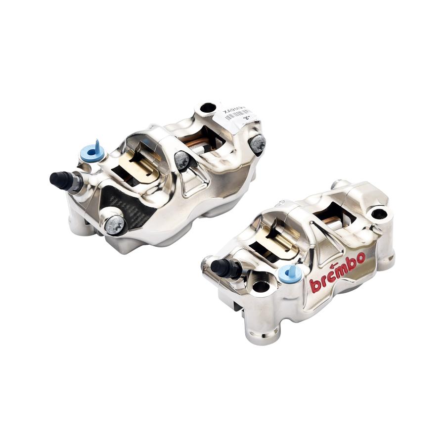 brembo(ブレンボ) ラジアルキャリパー CNC(削り出し) GP4-RX 左右セット ニッケルコート 取付ピッチ:108mm 220.B010.10