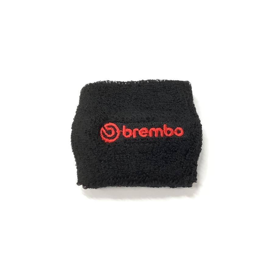 brembo (ブレンボ) オイルタンクカバー ブレーキ側 ブラック/レッドロゴ サイズ 70x70mm 99-8637-56