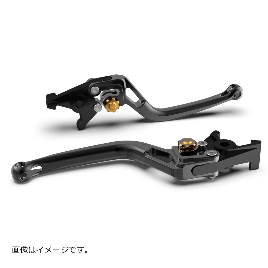 [特価品]エルエスエル BOWレバー ブラック/ゴールド GROM 13-20/CBR250R 11-17/CBR400R/CB400F/400X 13-20等 200B-R39RSWGO