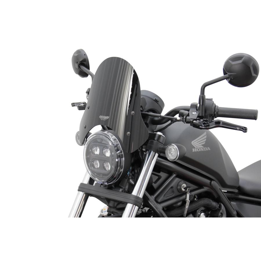 MRA(エムアールエー) スクリーンスポーツショート ブラック REBEL250 レブル250 REBEL500 レブル500 4025066169825