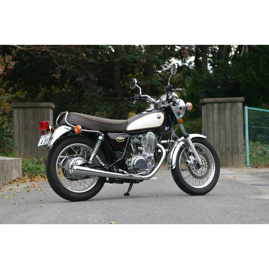 ノジマエンジニアリング ビンテージメガホン クローム スリップオンマフラー SR400 -08 NMS220SMC